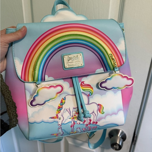 Loungefly Handbags - Loungefly Rainbow Unicorn Mini Backpack - Blue Pink Purple